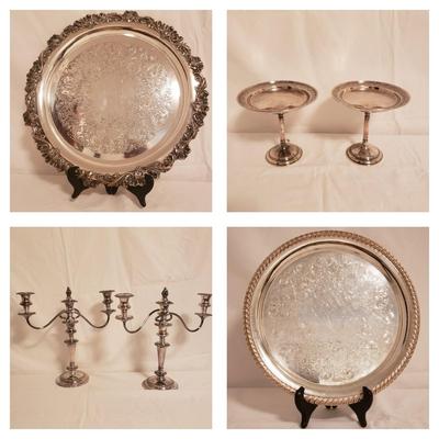 Sterling and Silver Plated Serving Ware (B2-KD)