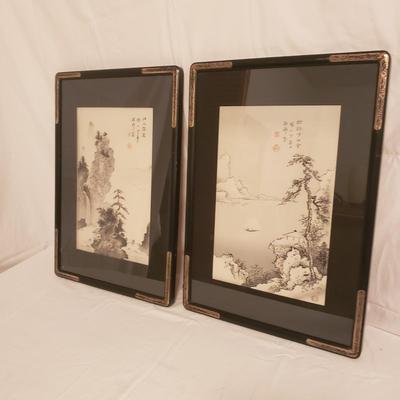 Two Asian Woodblock Prints (B2-KD)