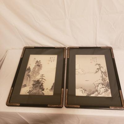 Two Asian Woodblock Prints (B2-KD)