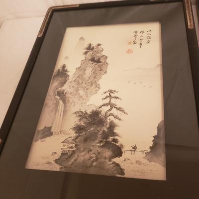 Two Asian Woodblock Prints (B2-KD)