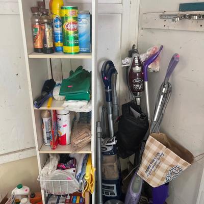 Sale Photo Thumbnail #137: Steam mops and cleaning supplies light bulbs and more.