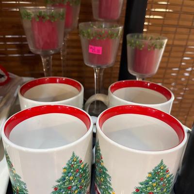 Sale Photo Thumbnail #181: Grinch Cups, s&p and spoon rest. Platters and more.