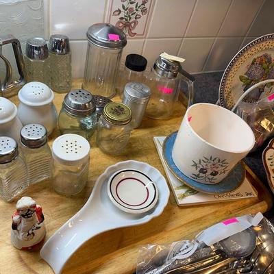 Sale Photo Thumbnail #218: Salt & pepper Shakers, Turkey platter platters. and more.