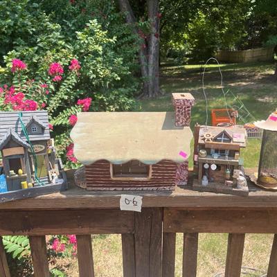 Sale Photo Thumbnail #221: Bird houses, and yard art