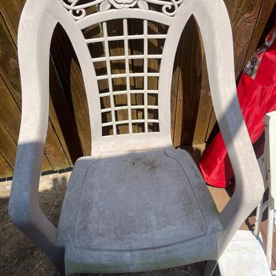 Sale Photo Thumbnail #238: Porch chairs, lawn chairs, and game chairs