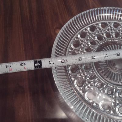 Glass Cake Pedestal with Dome Cover- Approx 11" in Diameter