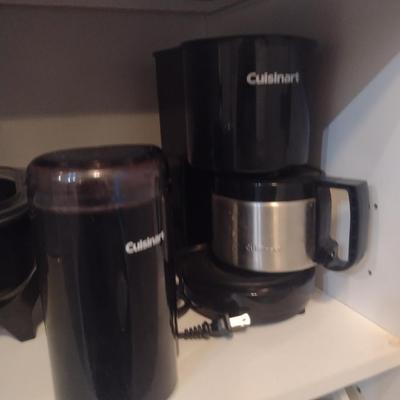 Collection of Small Appliances- Salad Shooter, Cuisinart Coffee Grinder and Maker, Polder Kitchen Scale, etc.