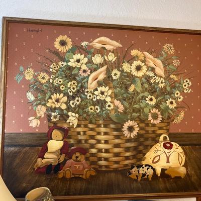 Sale Photo Thumbnail #264: Folk Art Picture, Side Board and More
42” long,18” wide, 34”1/2 tall.
