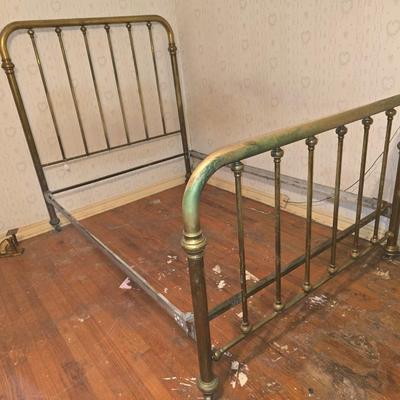 Brass bed