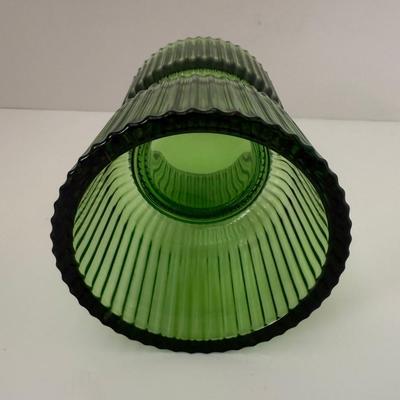 Sale Photo Thumbnail #47: Bright Lime/Grass Green two-sided candle holder. Candle not included