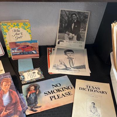 Sale Photo Thumbnail #268: Lot of sheet Music, OU items, and autograph pictures.