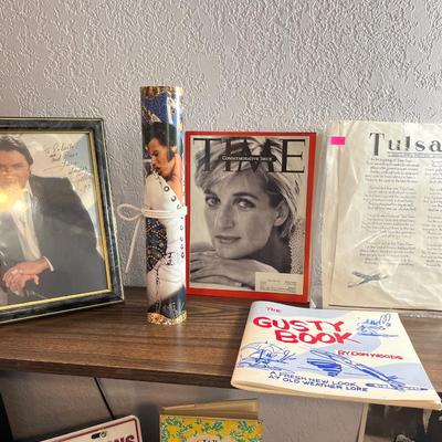 Sale Photo Thumbnail #269: Lot of sheet Music, OU items, and autograph pictures.