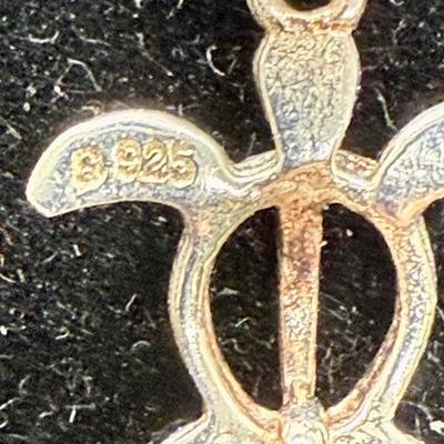 Sale Photo Thumbnail #444: Marked 925 silver. Approx. 7” long. Weight is 6.0g. Good condition.