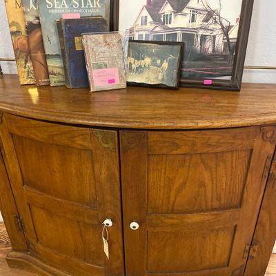 Sale Photo Thumbnail #275: Vintage Table, & Pictures with Books