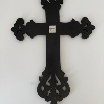 Sale Photo Thumbnail #72: Hanging wood cross. Made in India