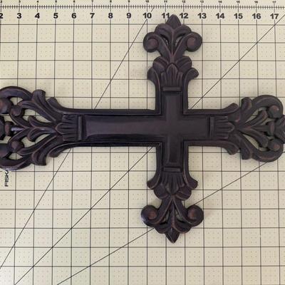 Sale Photo Thumbnail #75: Hanging wood cross. Made in India