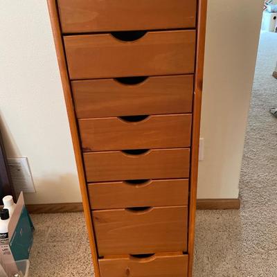 Small chest of organizing drawers