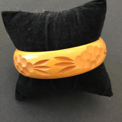 Vintage Lucite type bangle bracelets