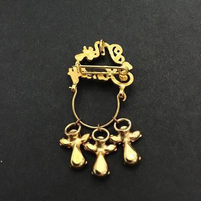 Angel pin brooch