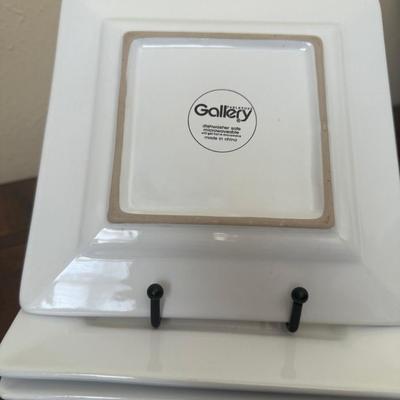 Sale Photo Thumbnail #99: Gallery tabletops White Appetizer Plates, set of 4. 8x8"