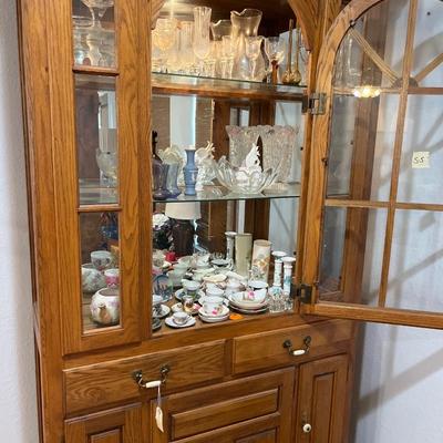 Sale Photo Thumbnail #297: China Cabinet and Glassware 
Cup & Saucers vases, wine glasses and more.