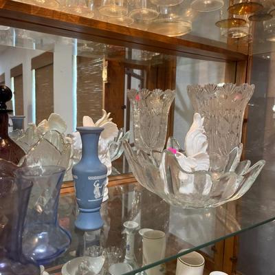 Sale Photo Thumbnail #300: China Cabinet and Glassware 
Cup & Saucers vases, wine glasses and more.