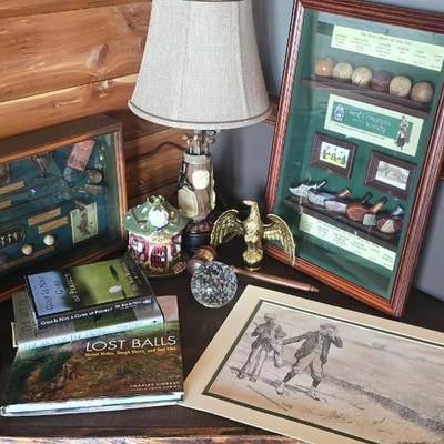 Lot of golf decor