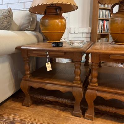 Sale Photo Thumbnail #348: Two lamps and End Tables