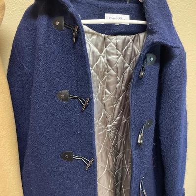 Long Camel hair coat and CK pea coat