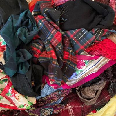 Large collection of ladies scarves