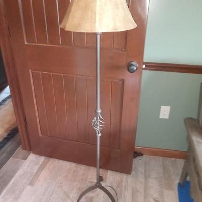 Floor lamp and bear pillows
