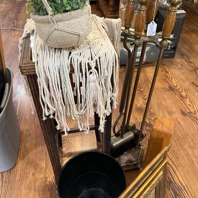 Sale Photo Thumbnail #363: Decor, Table , mirrors l, Fireplace set brass.