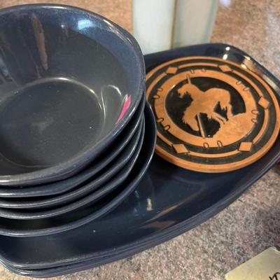 Sale Photo Thumbnail #369: Frankhoma Dishes and Vase