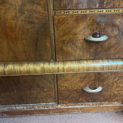 Cedar Antique Wardrobe Dresser