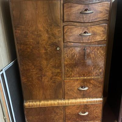Cedar Antique Wardrobe Dresser