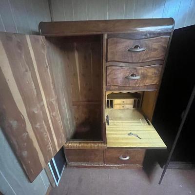 Cedar Antique Wardrobe Dresser