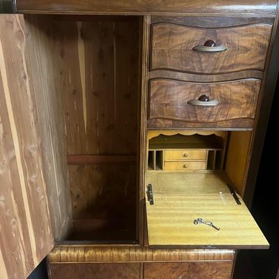 Cedar Antique Wardrobe Dresser