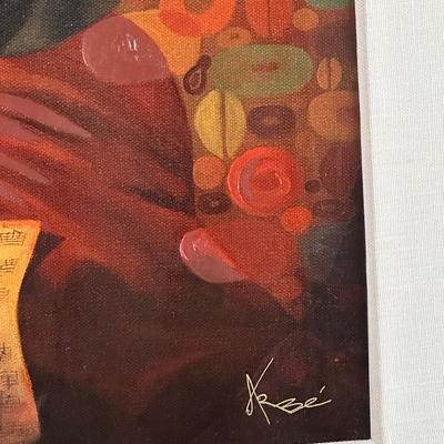 Framed Oil Painting Signed & Numbered by Arbe “Telltale Moments”