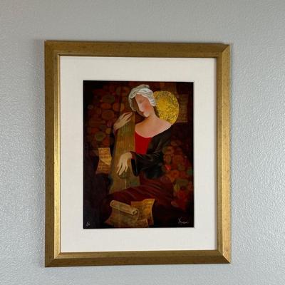 Framed Oil Painting Signed & Numbered by Arbe “Telltale Moments”