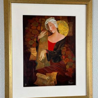 Framed Oil Painting Signed & Numbered by Arbe “Telltale Moments”