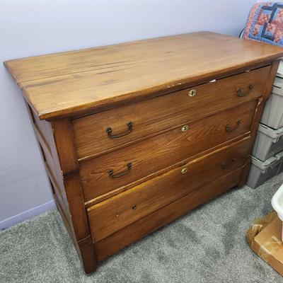 Solid Wood 3 Drawer Chest Dresser 42x20x32