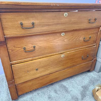 Solid Wood 3 Drawer Chest Dresser 42x20x32