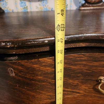 5 drawer Chest Dresser with Beveled Mirror 33x19x48 + 25" Mirror