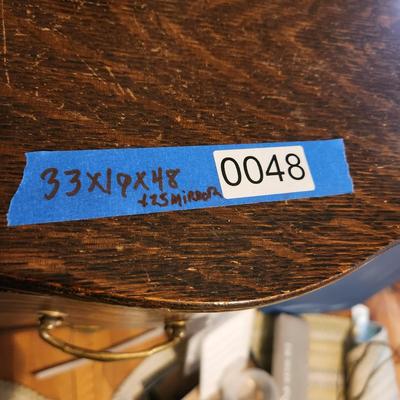 5 drawer Chest Dresser with Beveled Mirror 33x19x48 + 25" Mirror
