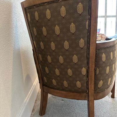 Pair of Flexsteel Upholstered Wood Frame Accent Chairs