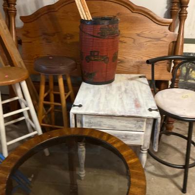 Sale Photo Thumbnail #490: Bed Frame Bar stools and End Tables and More
