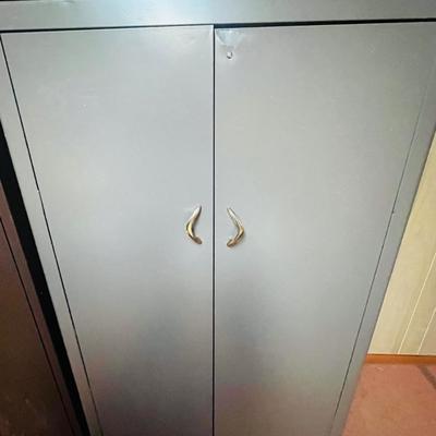 Metal Storage Closet.
