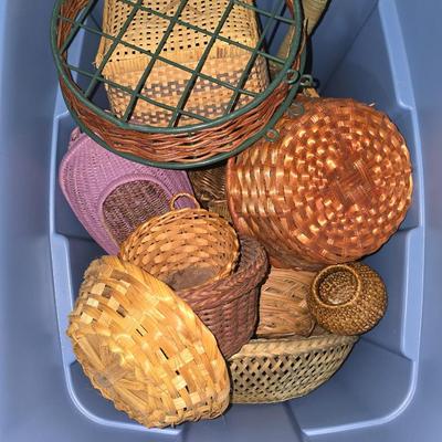 Tub of baskets