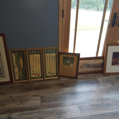 Lot of Golf Framed prints