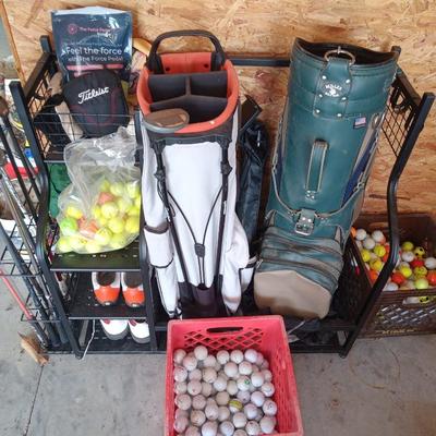 Lot of golf items